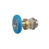 AQUAMAXX CABINĂ DE DUȘ CU ROȚI SIMPLE, REGLARE EXCENTRICĂ, GĂURĂ DE 8 MM ÎN STICLĂ, DIAMETRU ROȚI DE 20 MM, ROȚI DIN OȚEL INOXIDABIL ȘI DIN ALTE MATERIALE