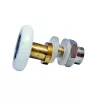 AQUAMAXX CABINĂ DE DUȘ CU ROȚI SIMPLE, REGLARE EXCENTRICĂ, GĂURĂ DE 8 MM ÎN STICLĂ, DIAMETRU ROȚI DE 21 MM, ROȚI DIN OȚEL INOXIDABIL ȘI DIN ALTE MATERIALE