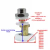 AQUAMAXX CABINĂ DE DUȘ CU ROȚI SIMPLE, REGLARE EXCENTRICĂ, GĂURĂ DE 8 MM ÎN STICLĂ, DIAMETRU ROȚI DE 21 MM, ROȚI DIN OȚEL INOXIDABIL ȘI DIN ALTE MATERIALE