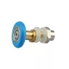 AQUAMAXX CABINĂ DE DUȘ CU ROȚI SIMPLE, REGLARE EXCENTRICĂ, GĂURĂ DE 8 MM ÎN STICLĂ, DIAMETRU ROȚI DE 21 MM, ROȚI DIN OȚEL INOXIDABIL ȘI DIN ALTE MATERIALE