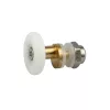 AQUAMAXX CABINĂ DE DUȘ CU ROȚI SIMPLE, REGLARE EXCENTRICĂ, GĂURĂ DE 8 MM ÎN STICLĂ, DIAMETRU ROȚI DE 22 MM, ROȚI DIN OȚEL INOXIDABIL