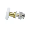 AQUAMAXX CABINĂ DE DUȘ CU ROȚI SIMPLE, REGLARE EXCENTRICĂ, GĂURĂ DE 8 MM ÎN STICLĂ, DIAMETRU ROȚI DE 25 MM, ROȚI DIN OȚEL INOXIDABIL ȘI DIN ALTE MATERIALE
