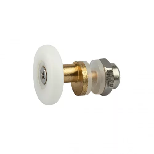 AQUAMAXX CABINĂ DE DUȘ CU ROȚI SIMPLE, REGLARE EXCENTRICĂ, GĂURĂ DE 8 MM ÎN STICLĂ, DIAMETRU ROȚI DE 26 MM, ROȚI DIN OȚEL INOXIDABIL ȘI DIN ALTE MATERIALE