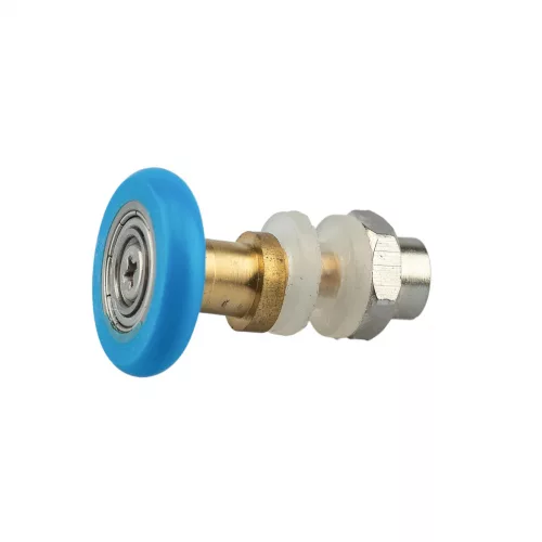 AQUAMAXX CABINĂ DE DUȘ CU ROȚI SIMPLE, REGLARE EXCENTRICĂ, GĂURĂ DE 8 MM ÎN STICLĂ, DIAMETRU ROȚI DE 29 MM, ROȚI DIN OȚEL INOXIDABIL