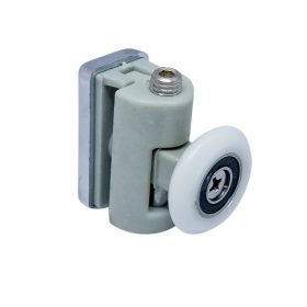   AQUAMAXX ROLĂ SIMPLĂ CU ROȚI PENTRU CABINĂ DE DUȘ, REGLARE CU CHEIE ALEN, GĂURĂ DE 10 MM ÎN STICLĂ, DIAMETRU ROȚI DE 19-27 MM, ROȚI DIN OȚEL INOXIDABIL ȘI DIN ALTE MATERIALE