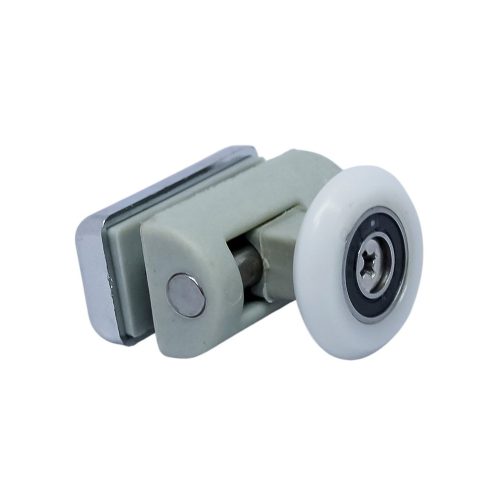 AQUAMAXX ROLĂ SIMPLĂ CU ROȚI PENTRU CABINĂ DE DUȘ, REGLARE CU CHEIE ALEN, GĂURĂ DE 10 MM ÎN STICLĂ, DIAMETRU ROȚI DE 19-27 MM, ROȚI DIN OȚEL INOXIDABIL ȘI DIN ALTE MATERIALE