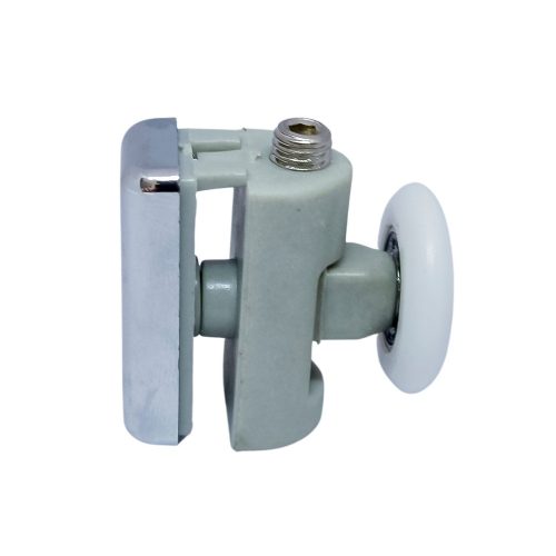 AQUAMAXX ROLĂ SIMPLĂ CU ROȚI PENTRU CABINĂ DE DUȘ, REGLARE CU CHEIE ALEN, GĂURĂ DE 10 MM ÎN STICLĂ, DIAMETRU ROȚI DE 19-27 MM, ROȚI DIN OȚEL INOXIDABIL ȘI DIN ALTE MATERIALE