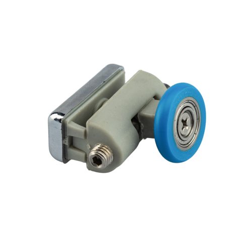 AQUAMAXX ROLĂ SIMPLĂ CU ROȚI PENTRU CABINĂ DE DUȘ, REGLARE CU CHEIE ALEN, GĂURĂ DE 10 MM ÎN STICLĂ, DIAMETRU ROȚI DE 19-27 MM, ROȚI DIN OȚEL INOXIDABIL ȘI DIN ALTE MATERIALE