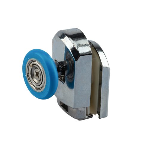 AQUAMAXX ROLĂ SIMPLĂ CU ARC PENTRU CABINĂ DE DUȘ, REGLARE CU ARC, DIAMETRU ROATĂ 19-27 MM, GĂURĂ PENTRU STICLĂ 12 MM, ROATĂ DIN OȚEL INOXIDABIL ȘI NEINOXIDABIL