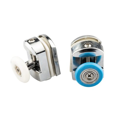 ROLĂ PENTRU CABINĂ DE DUȘ AQUAMAXX SIMPLE TOP, REGLARE CU ȘURUB STELAT, DIAMETRU ROATĂ 19-27 MM, GĂURĂ PENTRU STICLĂ 12 MM, ROATĂ DIN OȚEL INOXIDABIL ȘI NEINOXIDABIL