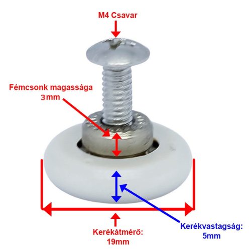AQUAMAXX CABINĂ DE DUȘ SIMPLĂ CU ROȚI, DIAMETRU ROȚI 19 MM, TIGHIETĂ METALICĂ 3 MM, ȘURUB M4