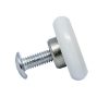 AQUAMAXX CABINĂ DE DUȘ SIMPLĂ CU ROȚI, DIAMETRU ROȚI 19 MM, TIGHIETĂ METALICĂ 3 MM, ȘURUB M4