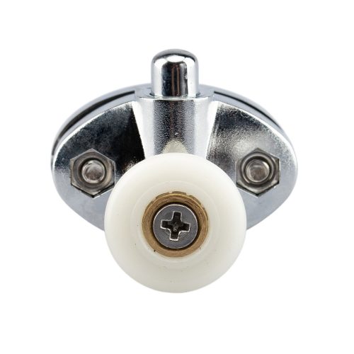 ROLĂ DE CABINĂ DE DUȘ CU ARC INFERIOR AQUAMAXX, DISTANȚĂ ÎNTRE GĂURI DE 26,5 MM, DIAMETRU ROȚI DE 23-25 MM, GROSIME ROȚI DE 4 MM, DISPONIBILĂ ȘI CU ROȚI INOXIDABILE