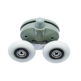   ROLĂ DUBLA PENTRU CABINĂ DE DUȘ AQUAMAXX LOWER SPRING, DISTANȚĂ ÎNTRE GĂURI DE 26,5 MM, DIAMETRU ROȚI DE 19-26 MM, GROSIME ROȚI DE 4 MM, DE ASEMENEA CU ROȚI INOXIDABILE