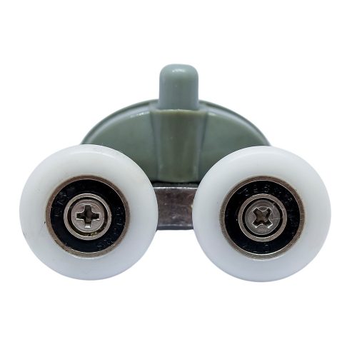 ROLĂ DUBLA PENTRU CABINĂ DE DUȘ AQUAMAXX LOWER SPRING, DISTANȚĂ ÎNTRE GĂURI DE 26,5 MM, DIAMETRU ROȚI DE 19-26 MM, GROSIME ROȚI DE 4 MM, DE ASEMENEA CU ROȚI INOXIDABILE