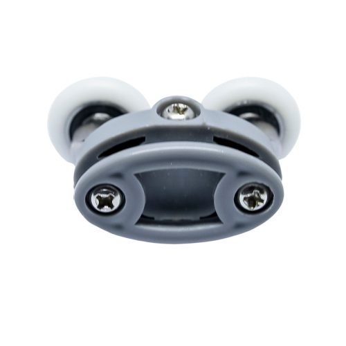 ROLĂ PENTRU CABINĂ DE DUȘ DUBLA AQUAMAXX TOP, ȘURUB DE REGLARE, DISTANȚĂ ÎNTRE GĂURI DE 26,5 MM, DIAMETRU ROȚI DE 19-26 MM, ROȚI INOXIDABILE