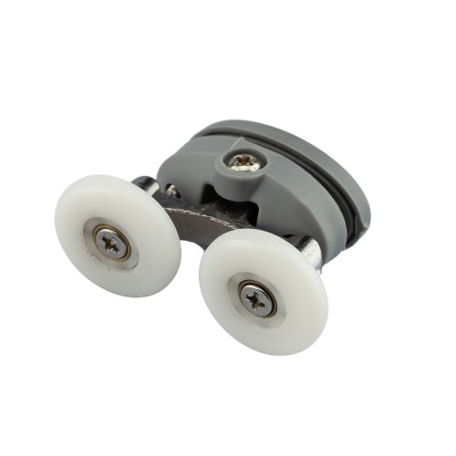 ROLĂ PENTRU CABINĂ DE DUȘ DUBLA AQUAMAXX TOP, ȘURUB DE REGLARE, DISTANȚĂ ÎNTRE GĂURI DE 26,5 MM, DIAMETRU ROȚI DE 19-26 MM, ROȚI INOXIDABILE