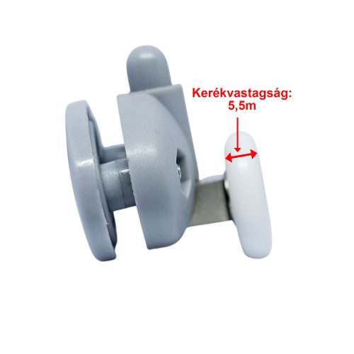 ROLĂ SIMPLĂ PENTRU CABINĂ DE DUȘ AQUAMAXX LOWER SPRING, DISTANȚĂ ÎNTRE GĂURI DE 26,5 MM ȘI 30 MM, DIAMETRU ROȚI DE 19-29 MM, ROȚI DIN OȚEL INOXIDABIL ȘI DIN ALTE MATERIALE