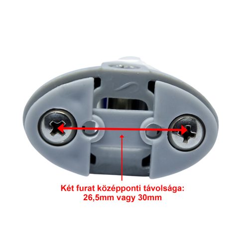 AQUAMAXX TOP ROLĂ SIMPLĂ PENTRU CABINĂ DE DUȘ, REGLABILĂ CU ȘURUB STELAT, DISTANȚĂ ÎNTRE GĂURI DE 26,5 MM ȘI 30 MM, DIAMETRU ROȚI DE 19-29 MM, DE ASEMENEA CU ROȚI REZISTENTE LA RUGINĂ