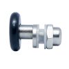 AQUAMAXX ROLĂ SIMPLĂ CU ROȚI EXCENTRICĂ REGLABILĂ PENTRU CABINĂ DE DUȘ, DIAMETRU ROȚI 19-29 MM, GĂURI PENTRU STICLĂ 8 MM-10 MM-12 MM, ROȚI DIN OȚEL INOXIDABIL ȘI DIN ALTE MATERIALE