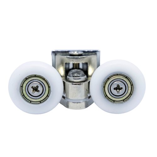 ROLĂ PENTRU CABINĂ DE DUȘ CU ROȚI DUBLE AQUAMAXX, REGLABILĂ CU ȘURUB STELAT, DIAMETRU ROȚI 19 MM-26 MM, ECHIPATĂ CU ROȚI DIN OȚEL INOXIDABIL ȘI DIN ALTE MATERIALE