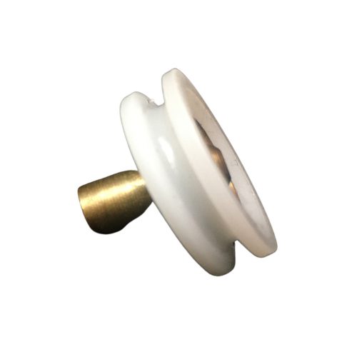 ROLĂ PENTRU CABINĂ DE DUȘ CU ARTICULAȚIE SFERICĂ TUBULARĂ AQUAMAXX, DIAMETRU EXTERN 19 MM, DIAMETRU INTERN 14,8 MM, LĂȚIME TIGHIETĂ DE CUPRU 5,5 MM, ȘURUB M4
