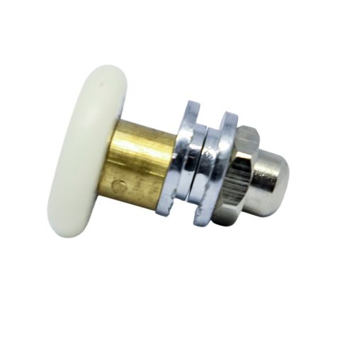 AQUAMAXX ROLĂ SIMPLĂ CU ROȚI EXCENTRICĂ REGLABILĂ PENTRU CABINĂ DE DUȘ, DIAMETRU ROȚI 19-29 MM, GĂURI PENTRU STICLĂ 8 MM-10 MM-12 MM, ROȚI DIN OȚEL INOXIDABIL ȘI DIN ALTE MATERIALE