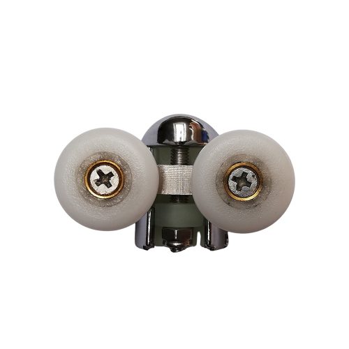 ROLĂ DUȘ CU ROȚI DUBLE AQUAMAXX, REGLARE ASCUNSĂ CU ȘURUB STELAT, DIAMETRU ROȚI 19-27 MM, ROȚI DIN OȚEL INOXIDABIL ȘI DIN ALTE MATERIALE