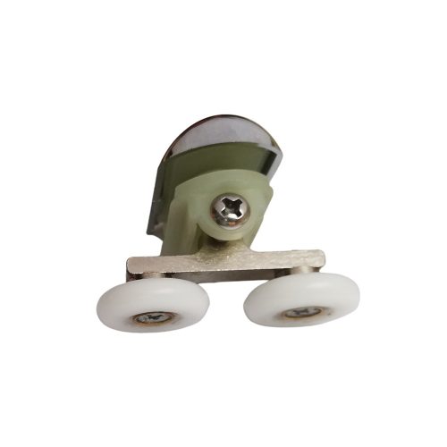 ROLĂ DUȘ CU ROȚI DUBLE AQUAMAXX, REGLARE ASCUNSĂ CU ȘURUB STELAT, DIAMETRU ROȚI 19-27 MM, ROȚI DIN OȚEL INOXIDABIL ȘI DIN ALTE MATERIALE