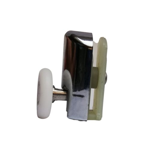 AQUAMAXX ROLĂ SIMPLĂ CU ROȚI PENTRU CABINĂ DE DUȘ, CU REGLARE CU ARC ȘI BUTON ASCUNS, DIAMETRU ROȚI 25 MM, ROȚI DIN OȚEL INOXIDABIL