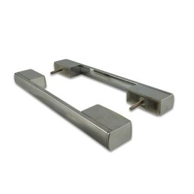   MÂNER DE CABINĂ DE DUȘ DIN ALUMINIU CU DOUĂ GĂURI AQUAMAXX, DISPOZITIV DE DESCHIDERE A UȘII, BUTON DE CABINĂ DE DUȘ, DISTANȚA CENTRALĂ DINTRE CELE DOUĂ GĂURI 20 CM